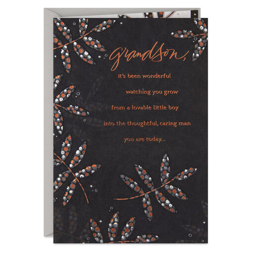 You've Grown Into a Caring Man Birthday Card for Grandson, 
