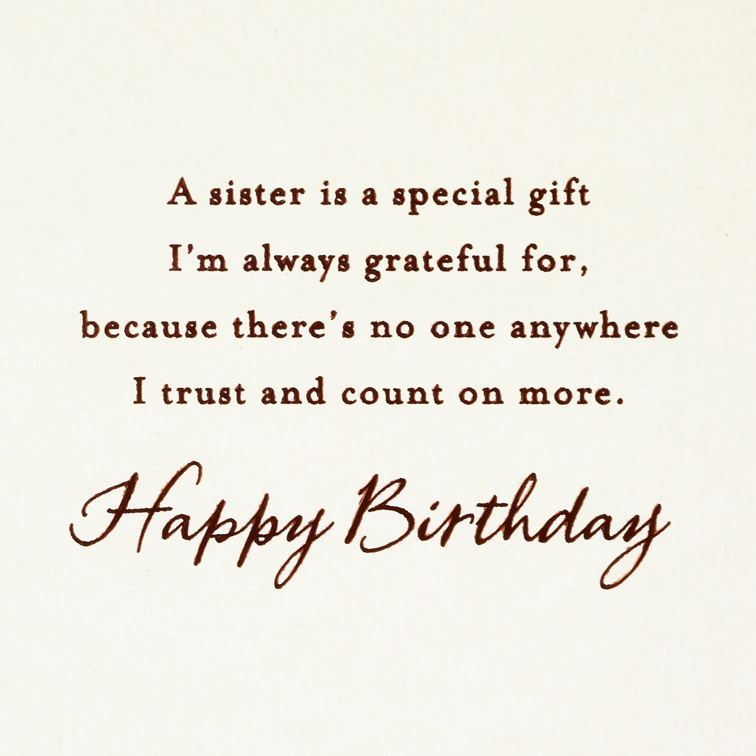 I Always Turn to You Birthday Card for Sister for only USD 5.99 | Hallmark