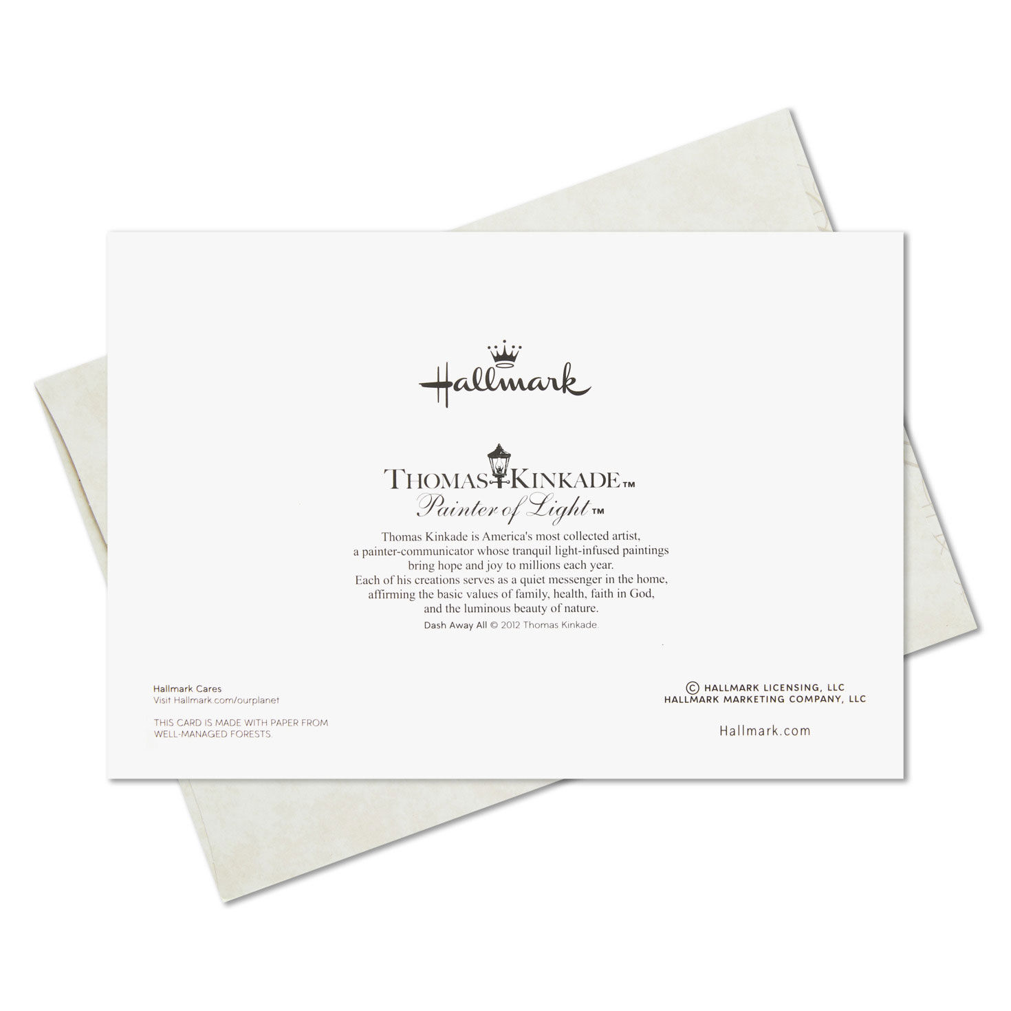 Thomas Kinkade Santa and Sleigh Boxed Christmas Cards, Pack of 16, , large image number 7