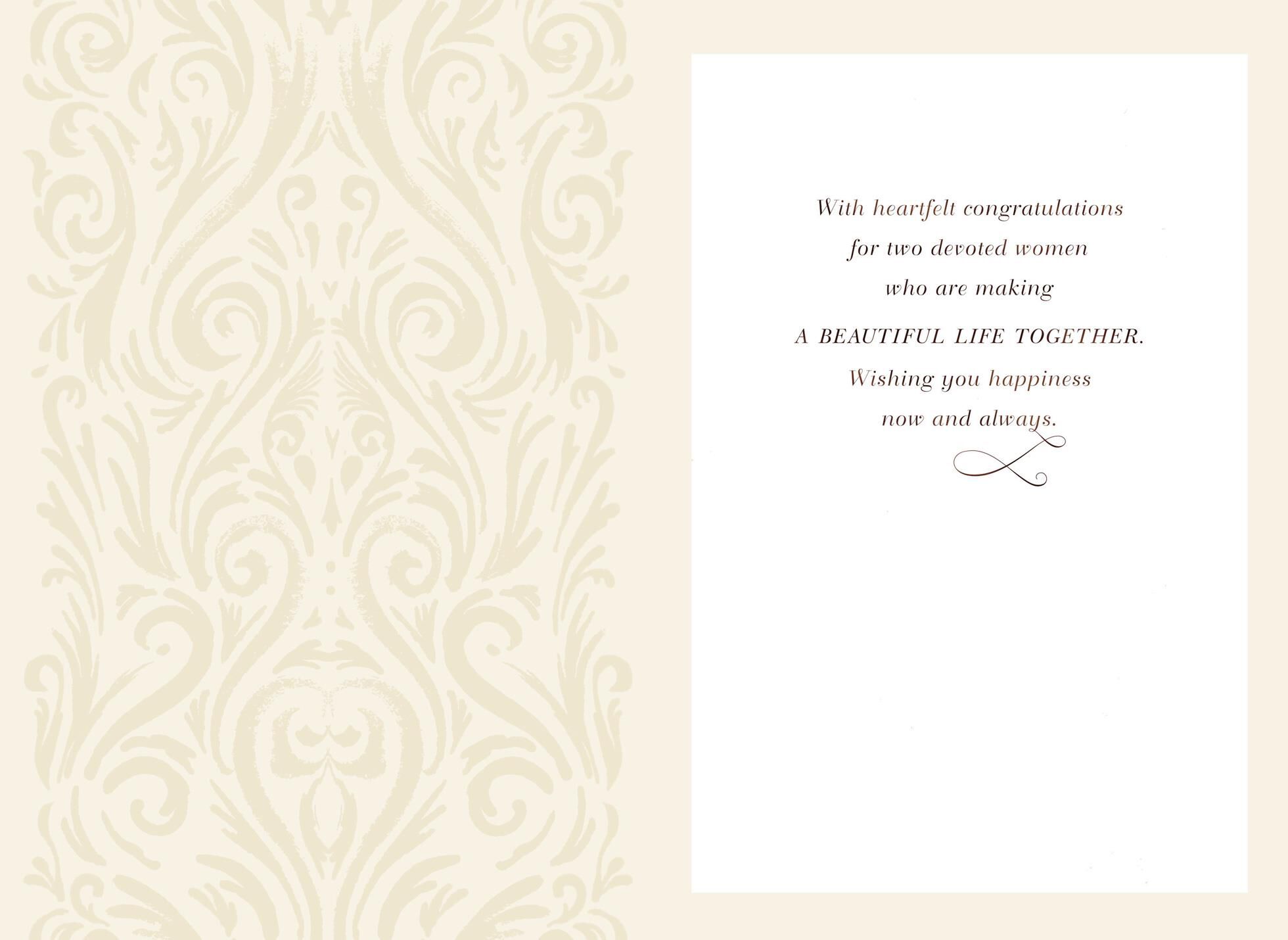 Happy Wife and Wife Wedding Card