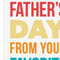 Colorful Block Lettering Funny Father's Day Card for Dad Card Front Detail image number 4