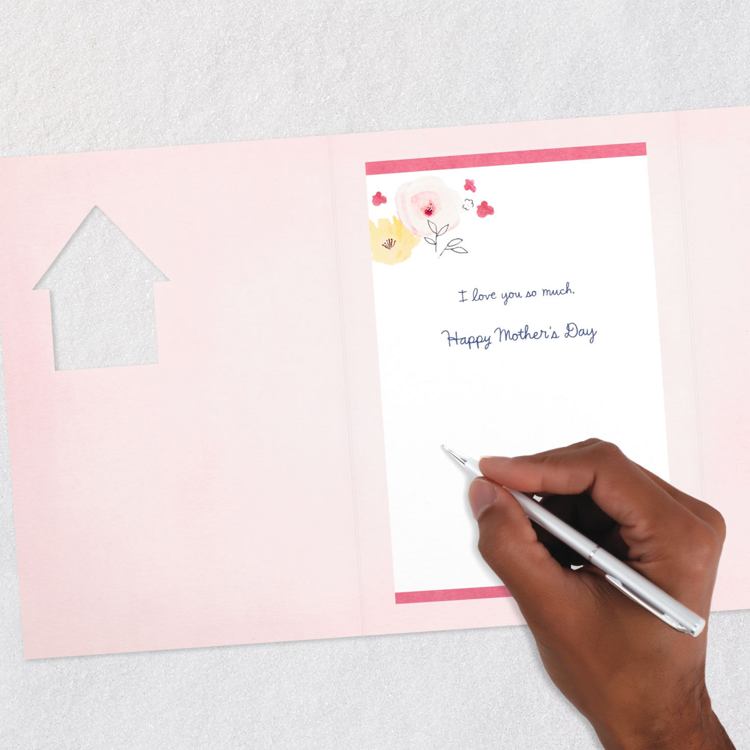 Bird Flowers Mother's Day Card Wife signing card image number 8