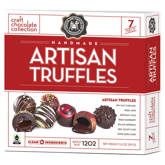 Artisan Chocolate Truffles Box, 7 pieces