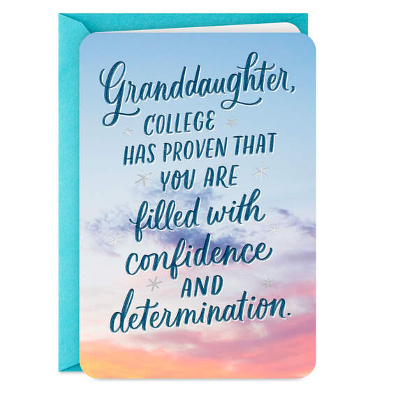 So Proud of You College Graduation Card for Granddaughter