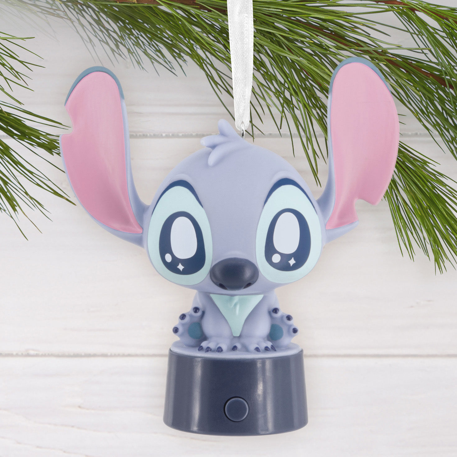 Disney Stitch Christmas Ornament hanging on tree image number 2