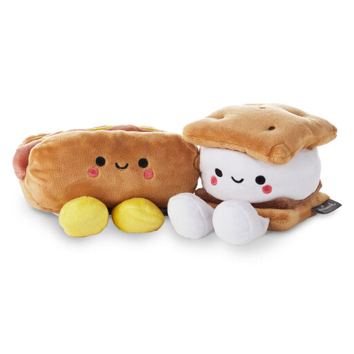 Better Together Hot Dog and S'More Magnetic Plush, 4", 