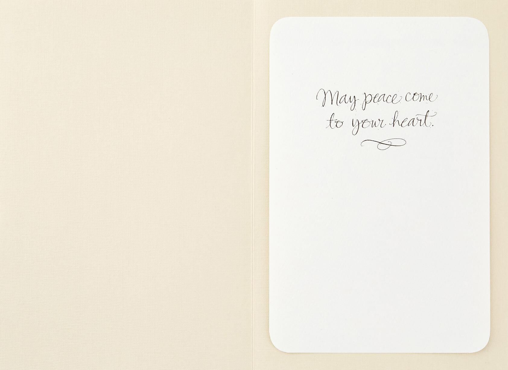 Peace to You Sympathy Card
