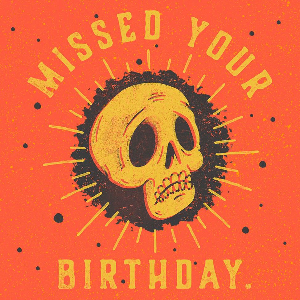 My Bad Belated Wishes Musical Birthday Card