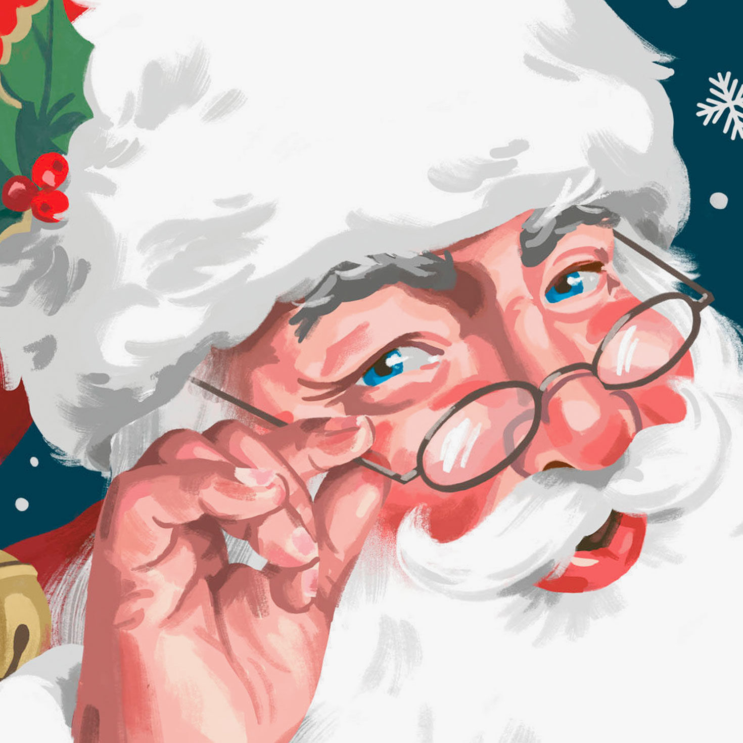 Traditional Santa Digital Gift Card Christmas Card Card Cover Detail image number 5