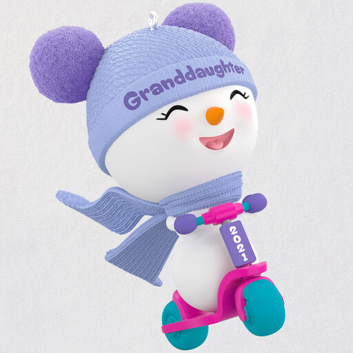Granddaughter Snowman 2021 Ornament, 
