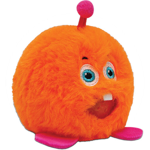 PBJ's Plush Ball Jellies Cheesepuff Orange Monster, 