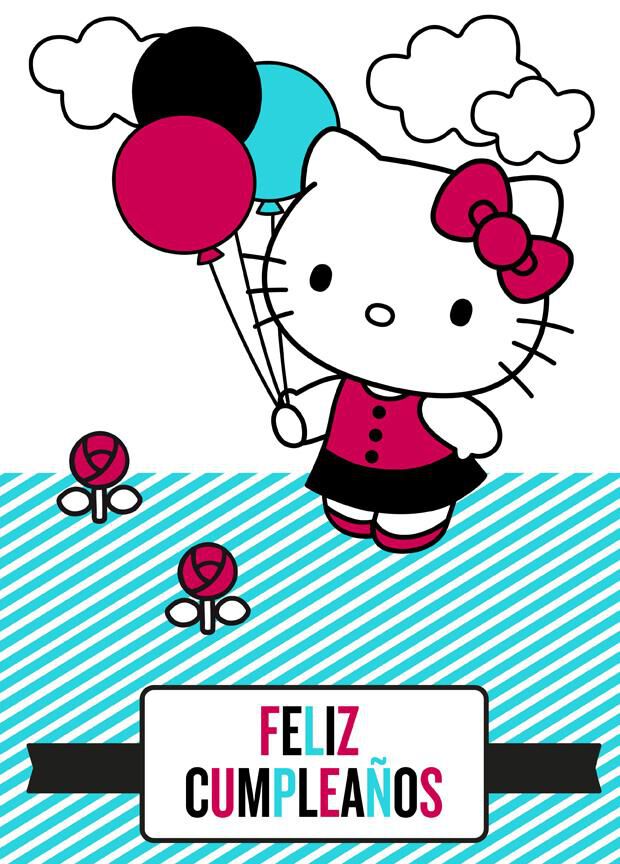 Hello Kitty® Large Spanish-Language Birthday Card, 12"