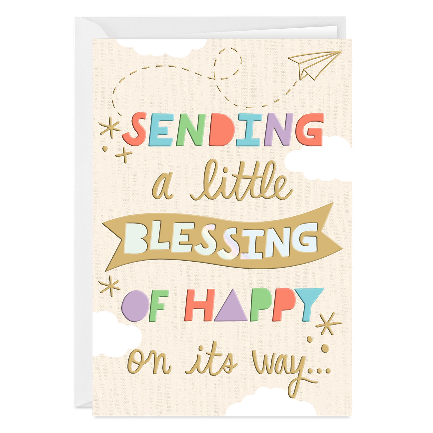Sending Blessing of Happy Religious Custom Card