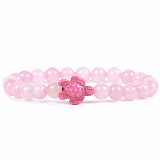 Fahlo Pink Stone Limited Edition Turtle Journey Bracelet, 