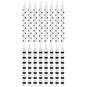 Black Dots and Stripes on White Birthday Candles, Set of 16, , large image number 1