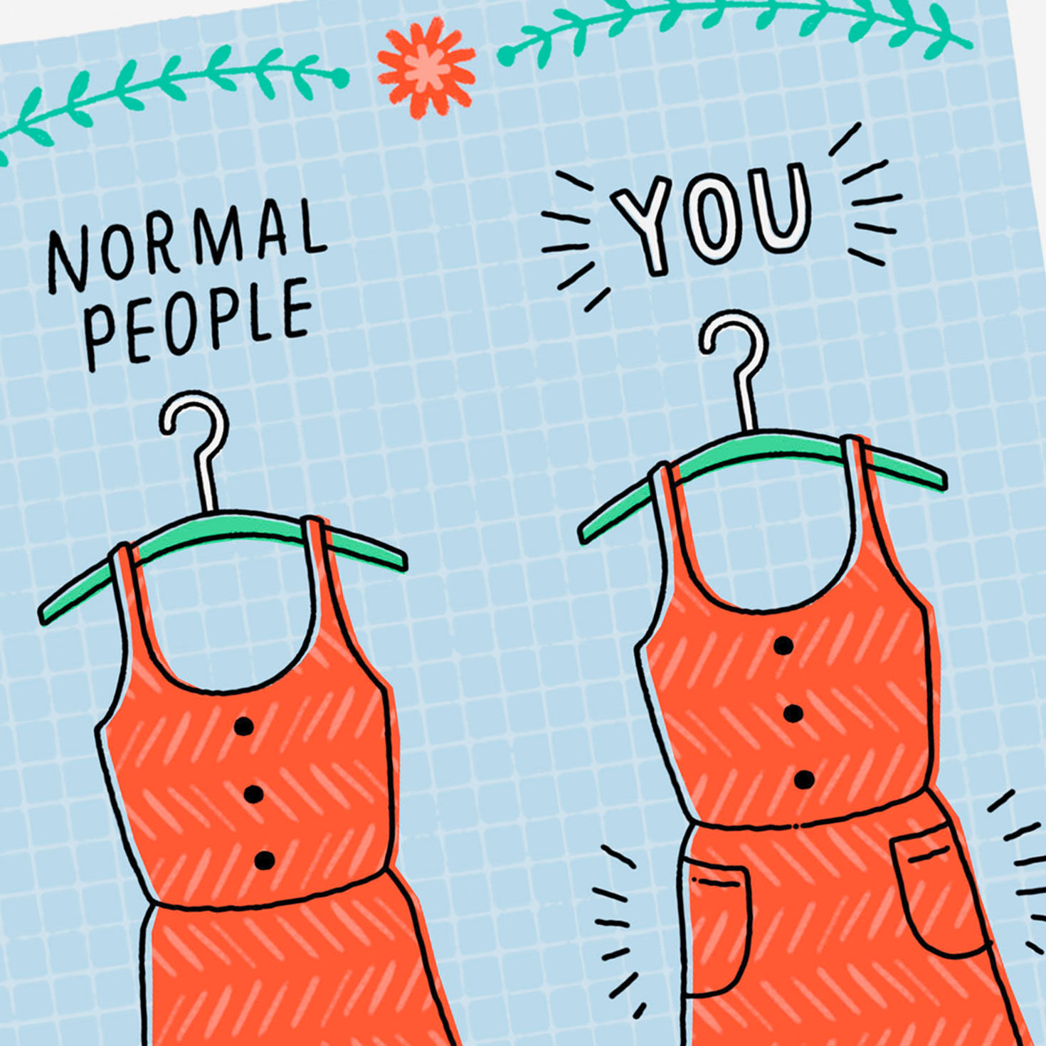 Pocket Dress Birthday Card for Her Card Front Detail image number 4