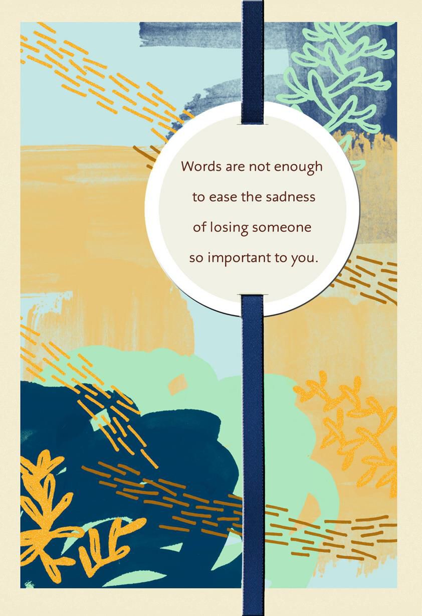 Words Are Not Enough Sympathy Card