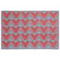 Coral and Blue Indoor/Outdoor Reversible Rug, 4x6, , large image number 1