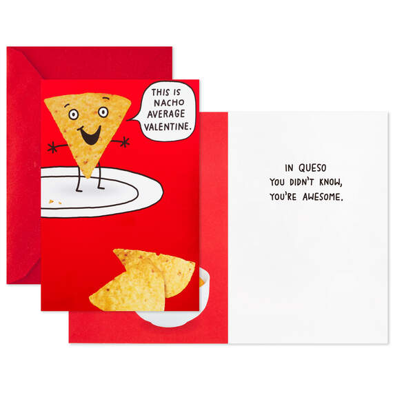 Nachos and Dinosaur Assorted Funny Valentine's Day Cards, Pack of 2, , large image number 2