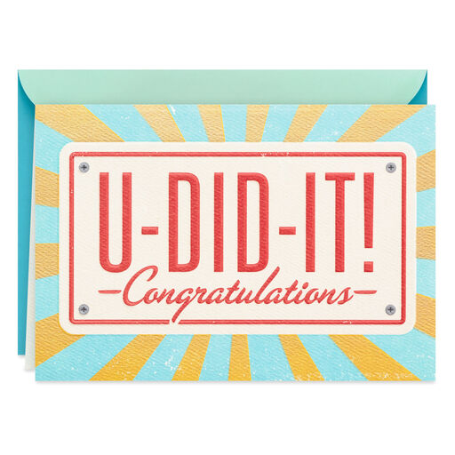 You're Going Places Congratulations Card, 