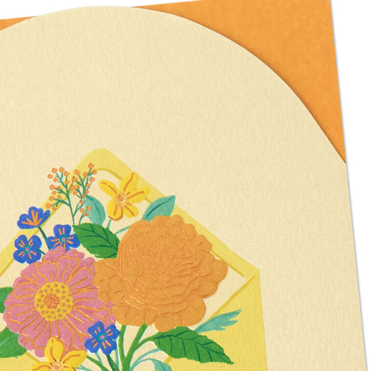 Flowers in Envelope Blank Card Card Front Detail image number 3