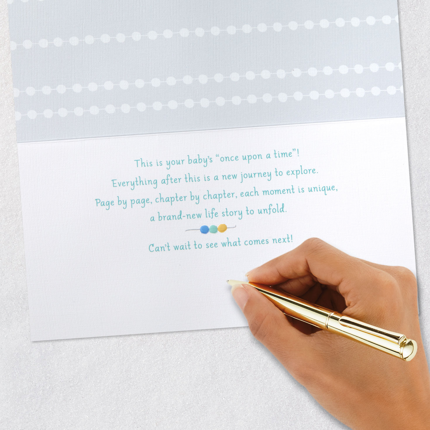 A New Story Begins New Baby Card, , large image number 6