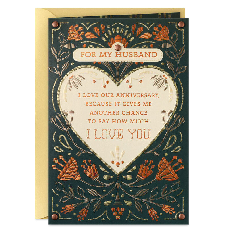 Love Being Married to You Anniversary Card for Husband