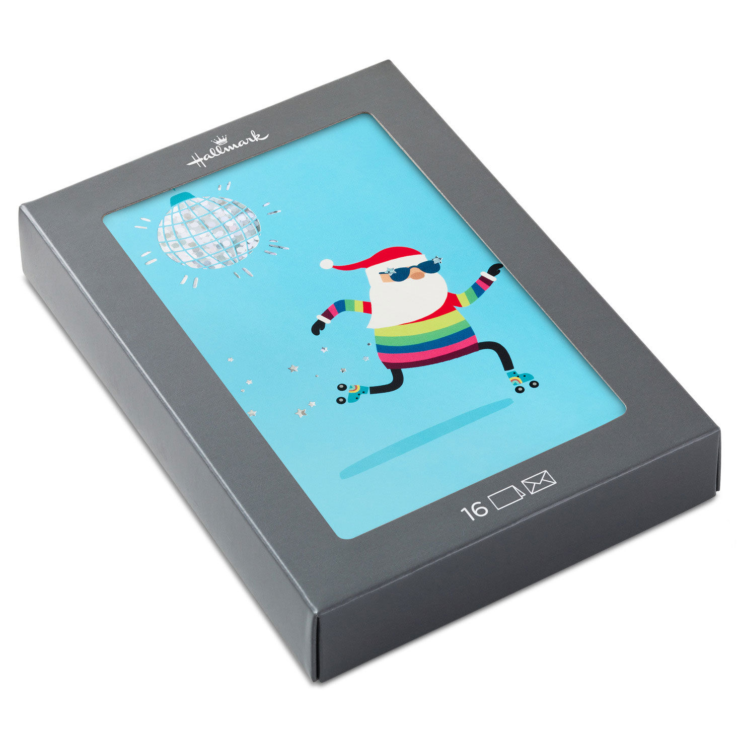Have a Ball Santa Boxed Christmas Cards, Pack of 16