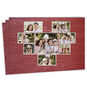 Rustic Heart Collage on Red Flat Photo Card, , large image number 1