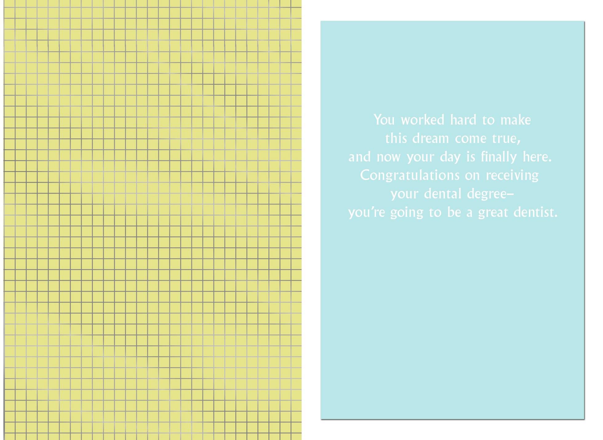 Dental School Graduation Card