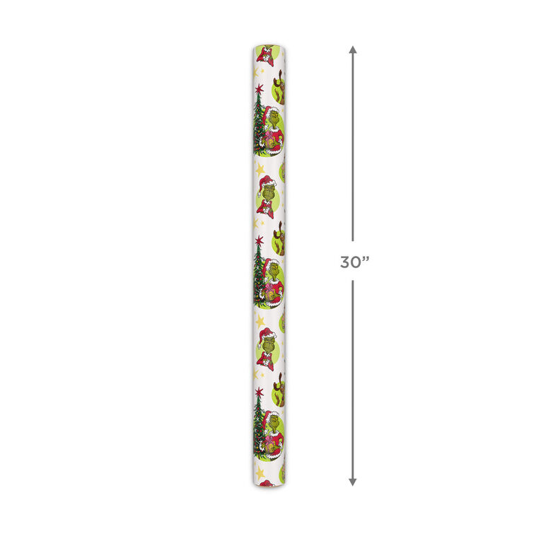 Dr. Seuss Grinch Vignettes Christmas Wrapping Paper Measurement image number 5
