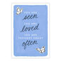 Butterfly Drawings on Blue Personalized Support Card front image number 2