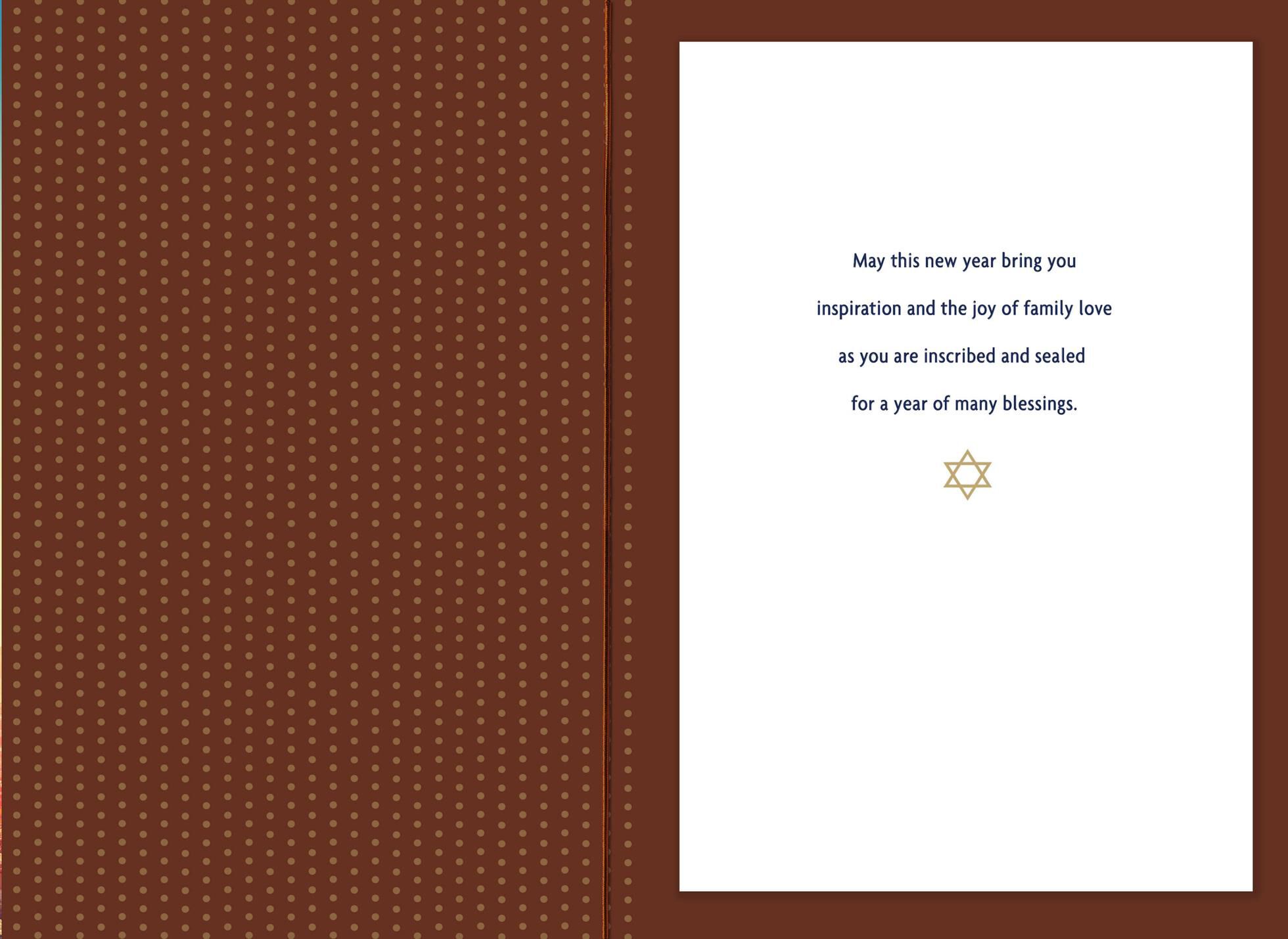 A Year of Many Blessings Rosh Hashanah Card