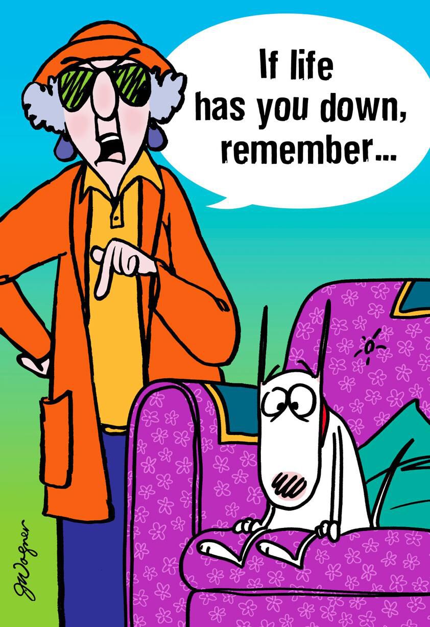 Maxine™ Kicking Butts Funny Encouragement Card