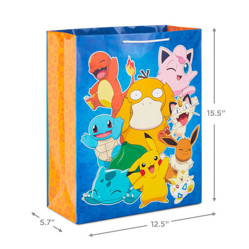 Pokémon and Poke Ball Gift Bags, Assorted Sizes, 