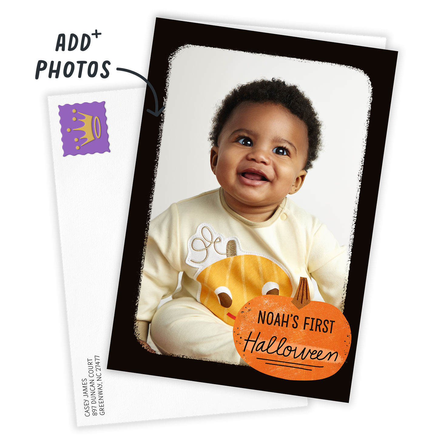 Baby's First Halloween Custom Halloween Card, , large image number 2