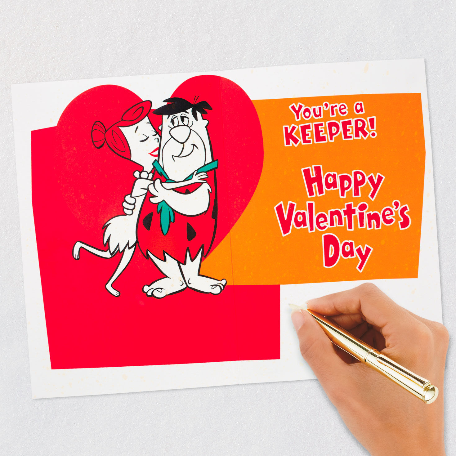 The Flintstones™ A Keeper Funny Valentine's Day Card for Husband for only USD 4.99 | Hallmark