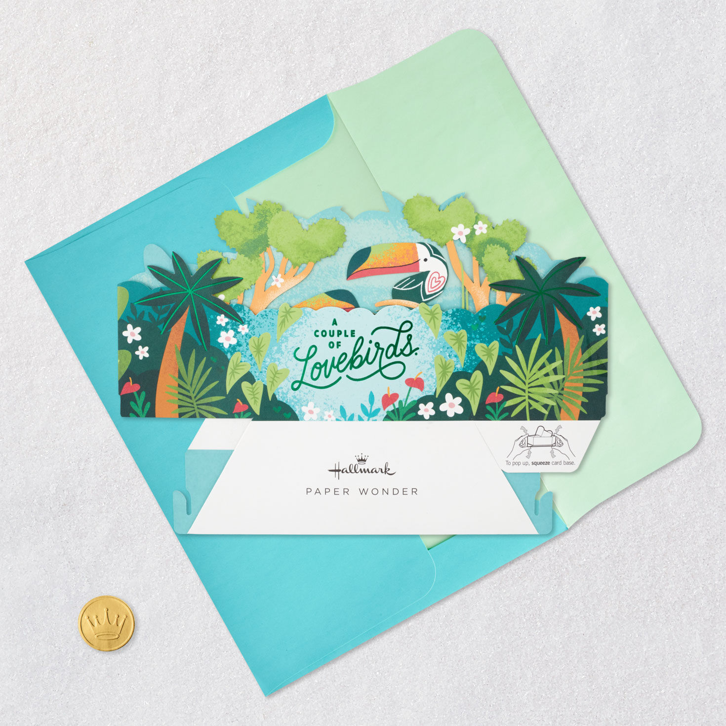 A Couple of Lovebirds 3D Pop-Up Love Card for only USD 7.99 | Hallmark