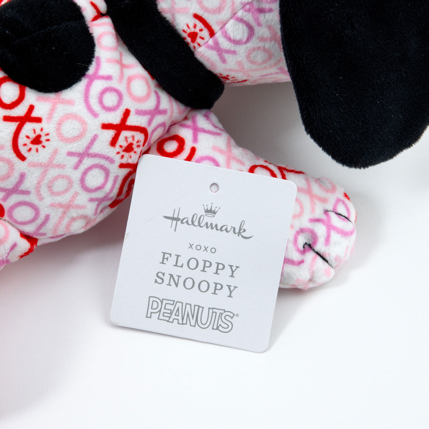 Peanuts&reg; XOXO Floppy Snoopy Plush package tag image number 6