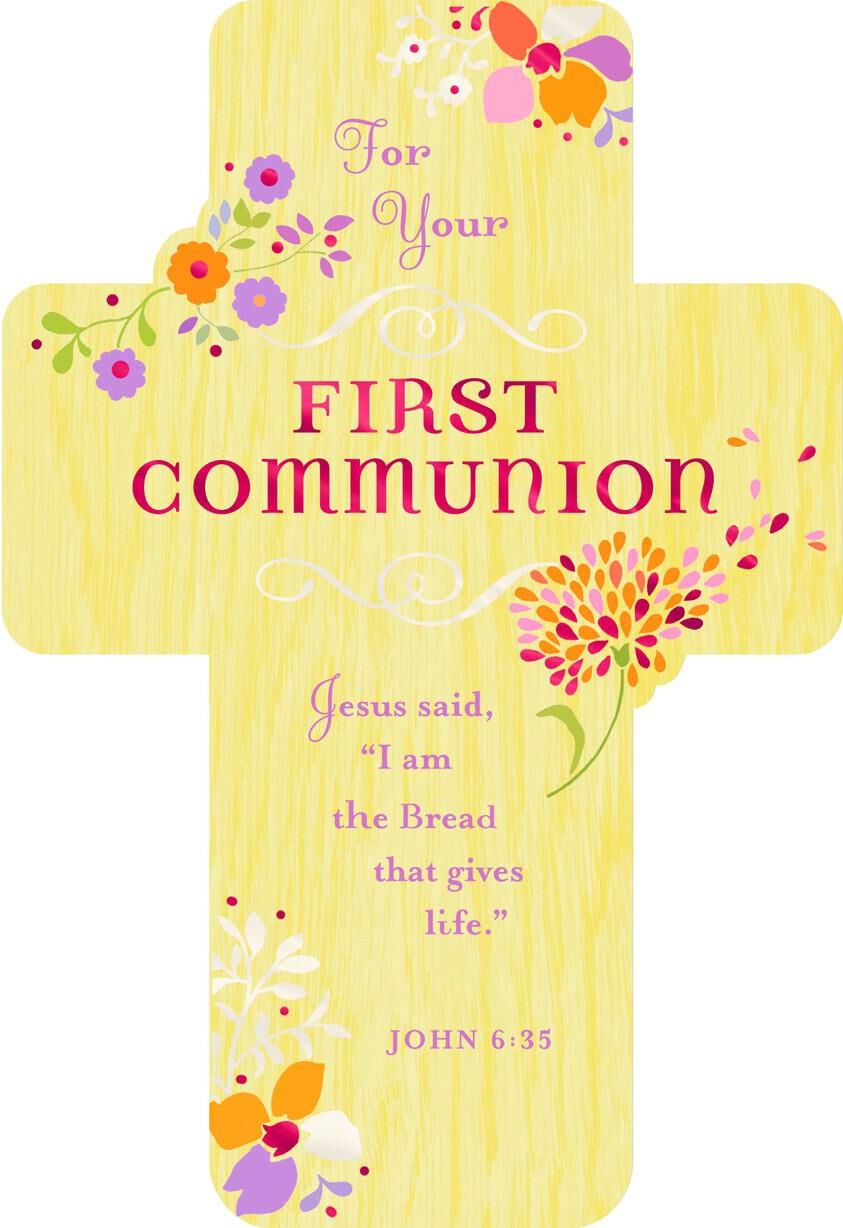 Prayer for a Special Girl First Communion Card