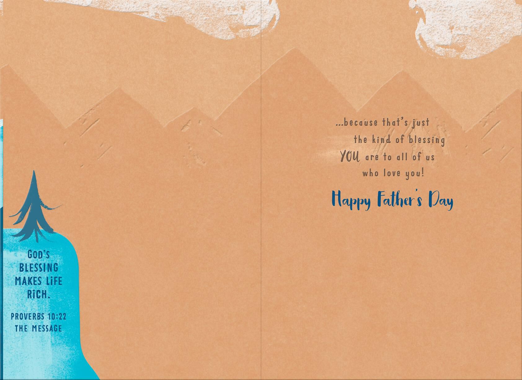 Mountain View Religious Father's Day Card for Grandfather
