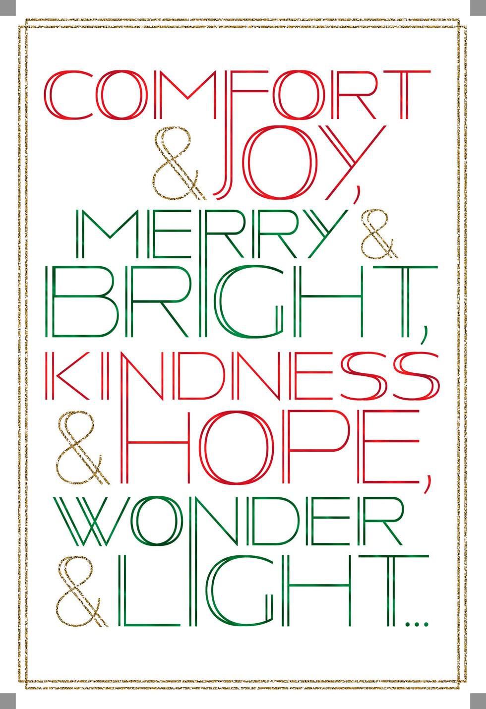 Merry and Bright Christmas Card