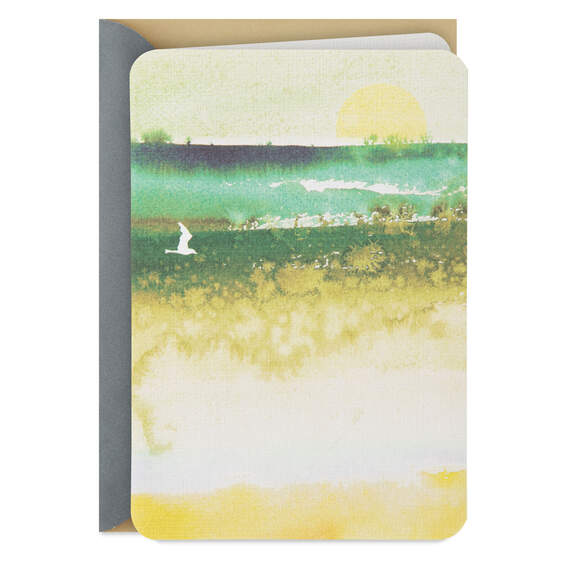 Watercolor Landscape Blank Card