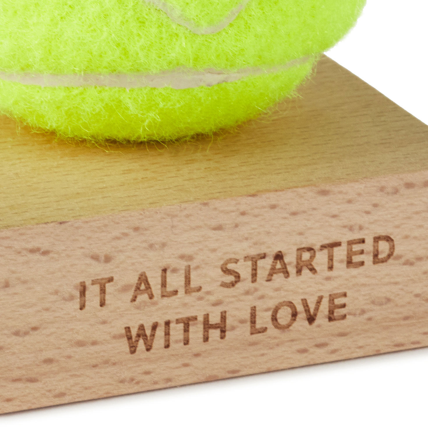 It All Started With Love Tennis Ball With Heart, , large image number 3