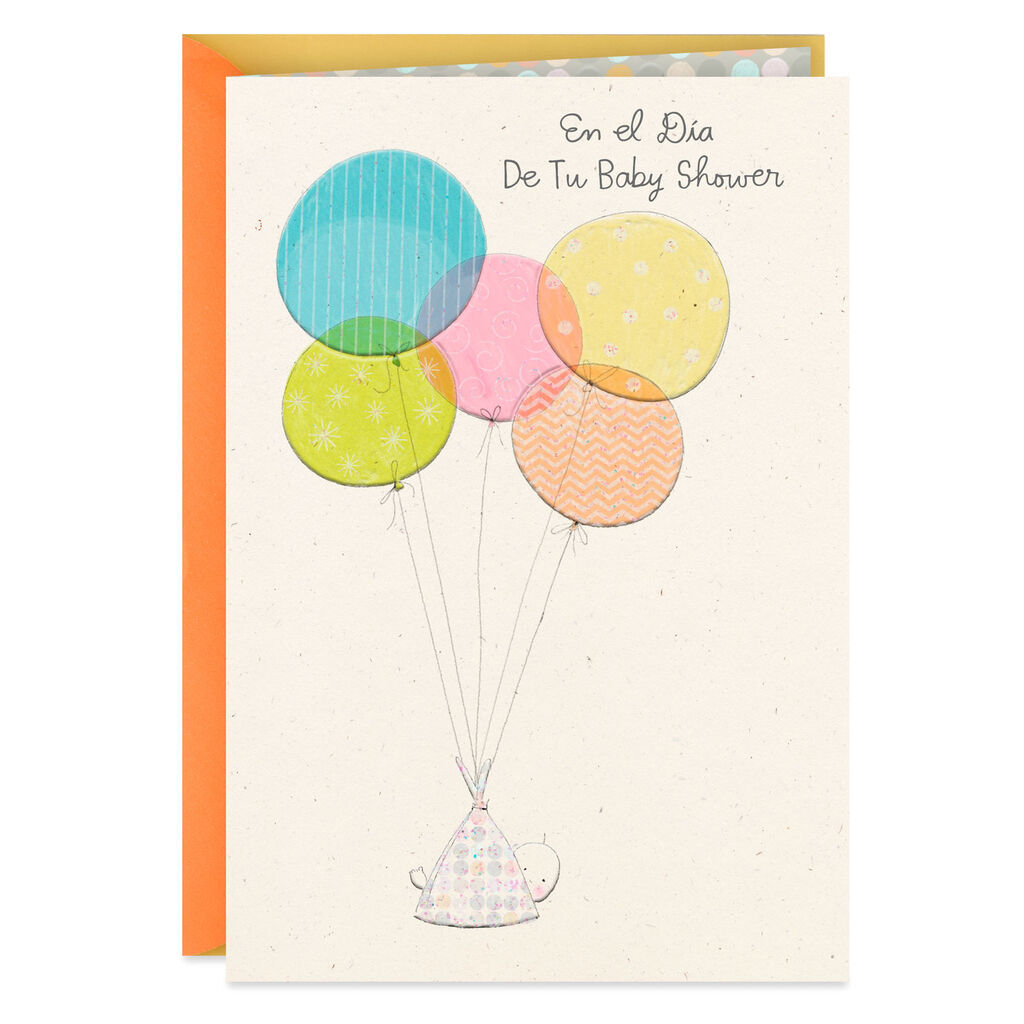 New Dreams For Your Tomorrows Spanish Language Baby Shower Card