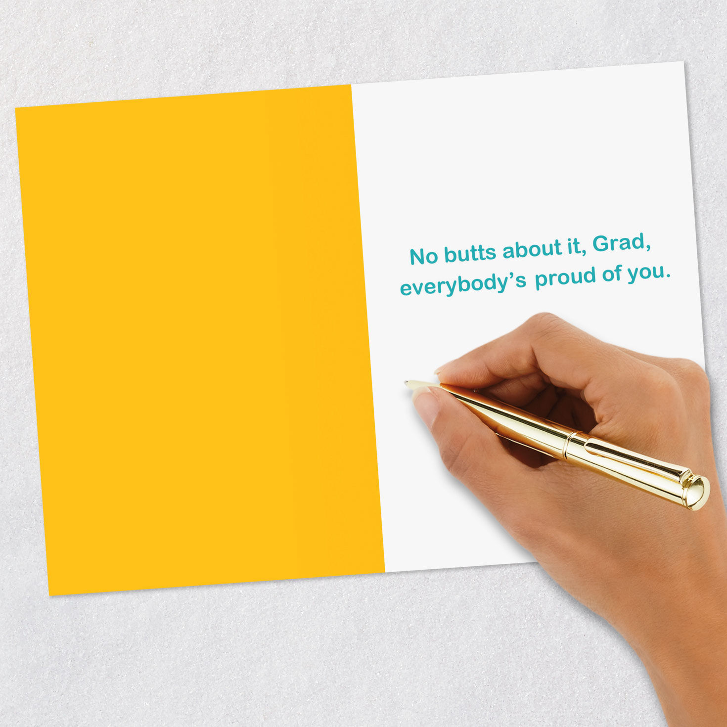 Blurred Butt Comic Graduation Card Signing card image number 6