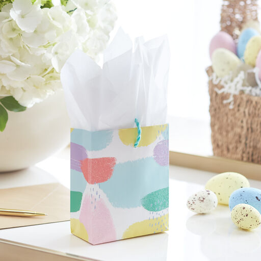 4.6" Pastel Brushstrokes Mini Bag Gift Card Holder, 