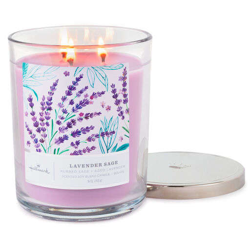 Lavender Sage 3-Wick Jar Candle, 16 oz., 