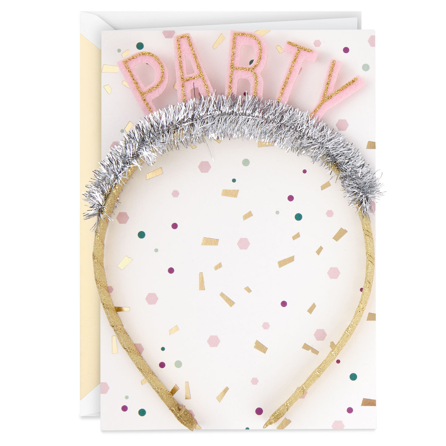 Best Reason to Celebrate Birthday Card with Party Headband