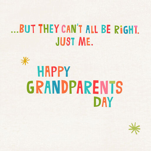 You're the Best Grandparents Day Card, 